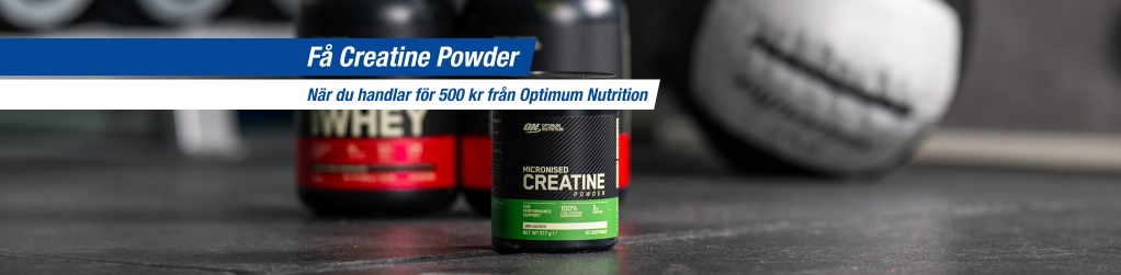 Handla f�r 500 kr fr�n Optimum Nutrition och f� Creatine Powder p� k�pet